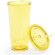 Vaso de plastico transparente de colores Amarillo