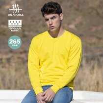 Sudadera técnica Kroby transpirable cuello redondo