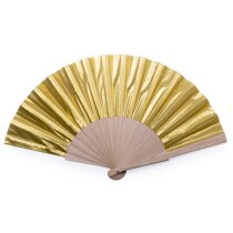 Abanico Mikar con tela brillante personalizada
