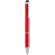 Bolígrafo Lisden con puntero en aluminio en varios colores personalizado rojo