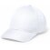 Gorra Blazok de 6 paneles de microfibra barata blanco