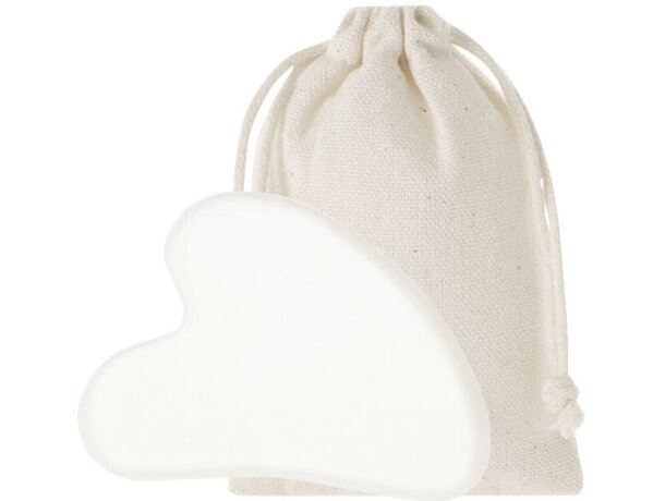 Masajeador facial Kunkor en piedra jade blanca natural detalle 1