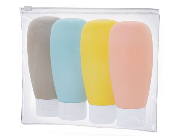 Neceser de viaje Samir transparente con botes incluidos detalle 2