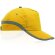 Gorra con detalles reflectantes tarea amarilla con logo