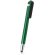 Bolígrafo Finex multiusos con acabado metalizado personalizado verde