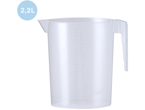 Jarra medidora Sasuk 2,2 litros con graduación lateral precisa detalle 1