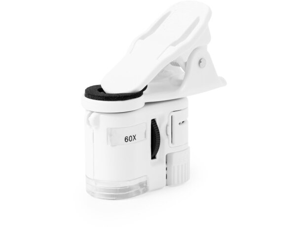 Microscopio bolsillo Saganix 60x con luz LED y ultravioleta detalle 2