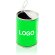 lata metalica con semillas personalizada verde