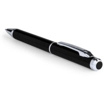 Bolígrafo en color cromado de la marca Alexluca personalizado negro Bolígrafo en color cromado de la marca Alexluca personalizado negro