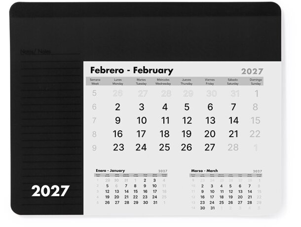 Alfombrilla calendario Rendux con impresión sobre superficie PVC detalle 4