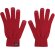 Guante táctil Brolyn de poliéster reciclado RPET Rojo