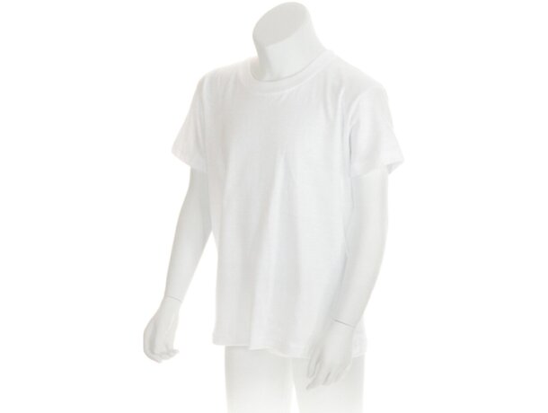 Camiseta de niño Hecom 135 gr blanca