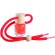 Ambientador de colgar con cordón personalizado rojo