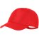 Gorra Dibux de poliéster rpet con protección upf50 Rojo