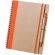 Libreta de cartón ecológico con goma Naranja