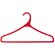 Percha Merchel para ropa en colores translúcidos traslucido rojo