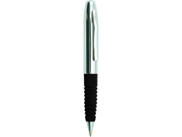 Bolígrafo en tonos cromados personalizado negro