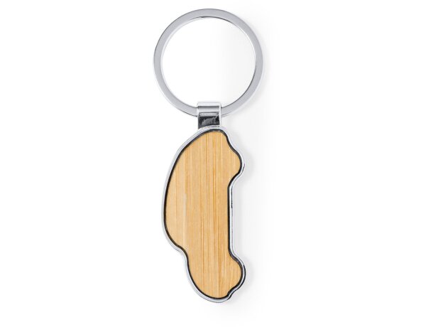 Llaveros originales personalizados en forma de coche metal cromado detalle 2