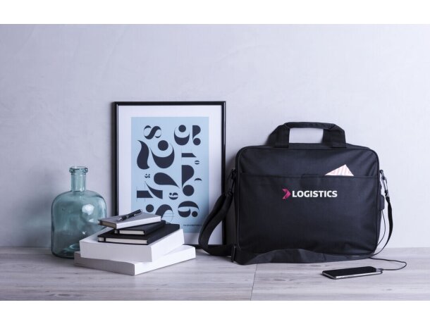 Maletín personalizado para portátiles Baldony resistente poliéster 600D