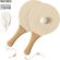 Set palas playa madera corcho pelota ecológica sin color