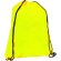 Mochila saco con cuerdas de colores fluorescentes amarillo fluorescente barata