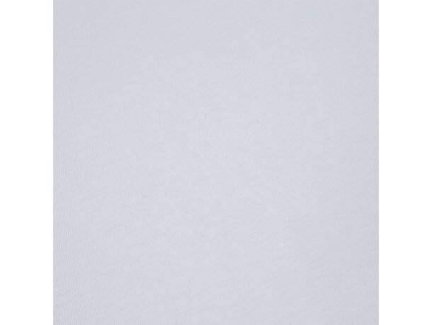 Camiseta adulto blanca algodón ring spun cuello redondo Epika detalle 5