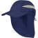 Gorros de playa microfibra con solapa y paneles de redecilla Marino