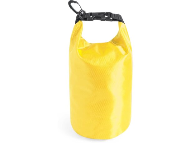 Bolsa plegable con gancho personalizado amarillo