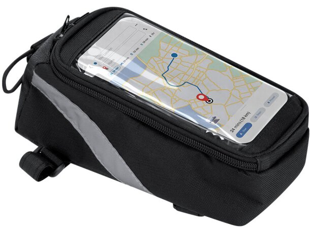 Bolsa bici Nebrer en poliéster reciclado con reflectantes detalle 3