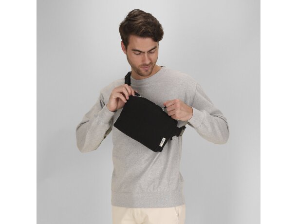 Riñonera bandolera Koban en canvas reciclado 300 g/m² detalle 5