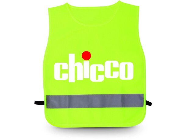 Peto con banda reflectante personalizado verde