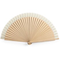 Abanicos personalizados baratos Dubert madera algodón plegable