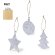 Set de colgantes navideños y 3 piezas diferentes