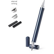 Diseño elegante bolígrafo lápiz eterno metal azul
