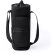 Porta bidón con logo con bolsillo para botellas de tamaños variados en softshell Rafle Negro