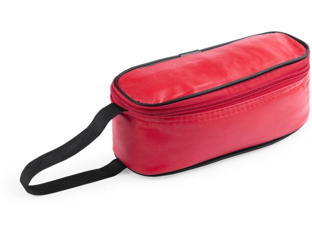 Portabocadillos de pvc y aluminio personalizado rojo