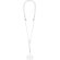 Lanyard soporte smartphone Zaret con mosquetón giratorio Blanco