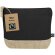 Neceser Thilo Fairtrade de yute laminado y algodón 170 g/m² Negro