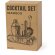 Set cóctel Hunton con base bambú y 9 accesorios profesionales detalle 5