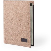 Carpeta de corcho natural con bloc Carpeta de corcho natural con bloc