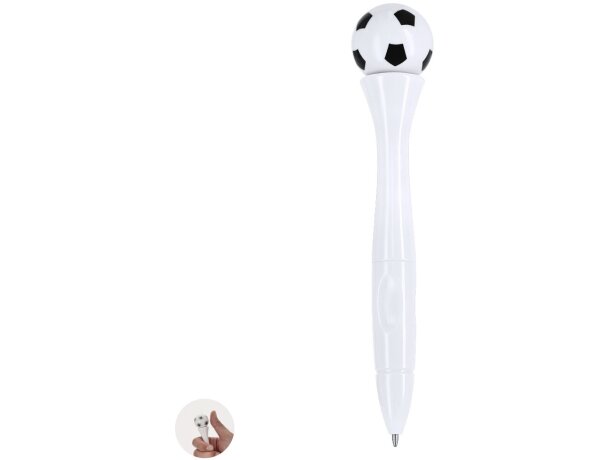 Bolígrafo antiestrés Cely con diseño balón fútbol acabado ABS detalle 1