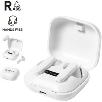 Auriculares Volpux RCS bluetooth con base blanca