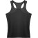 Camiseta técnica sin mangas unisex 135 gr negra