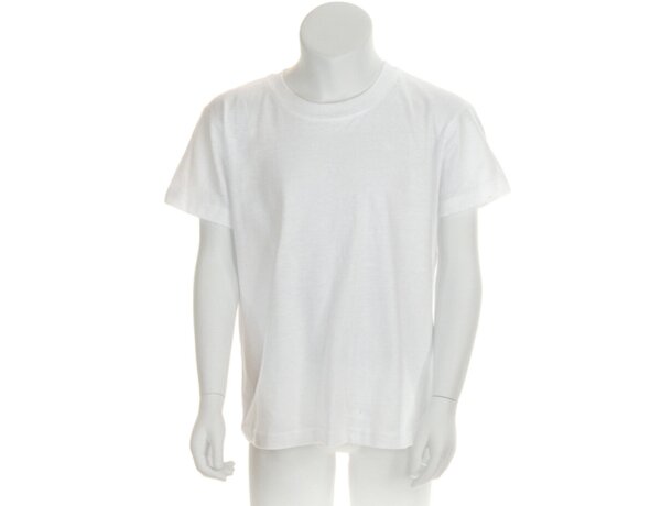 Camiseta de niño Hecom 135 gr blanca