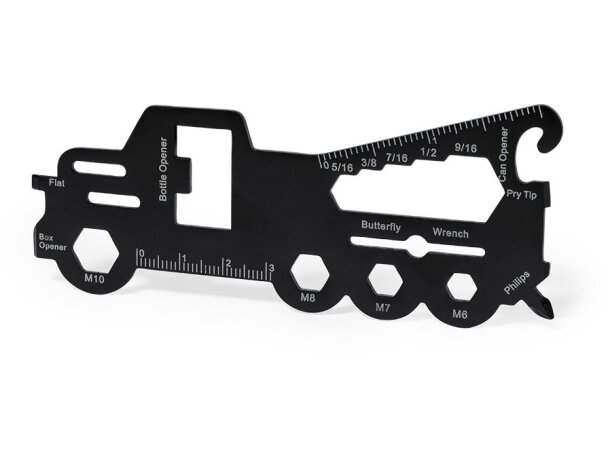 Multiherramienta personalizable de forma de camión en acero Zorlix detalle 2