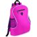 Mochila urbana con bolsillos laterales de rejilla fucsia barata