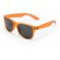 Gafas de sol personalizado de colores transparentes personalizada naranja