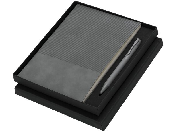 Set Holland bloc de notas con bolígrafo de aluminio reciclado detalle 1