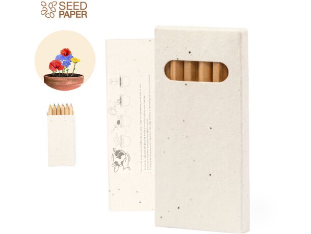 Caja lápices semillas Delar detalle 1