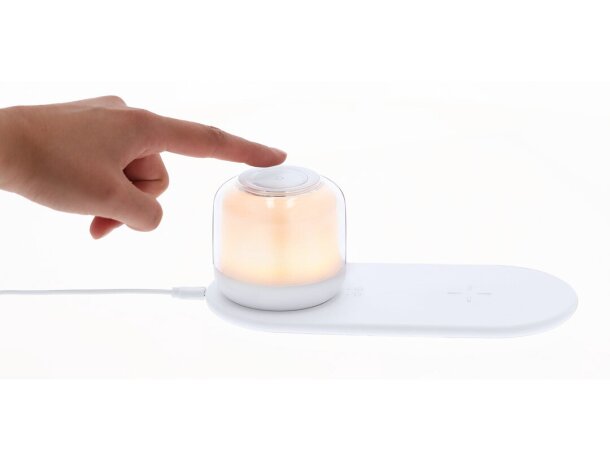 Lámpara cargador inalámbrico Reginal con doble luz regulable detalle 6
